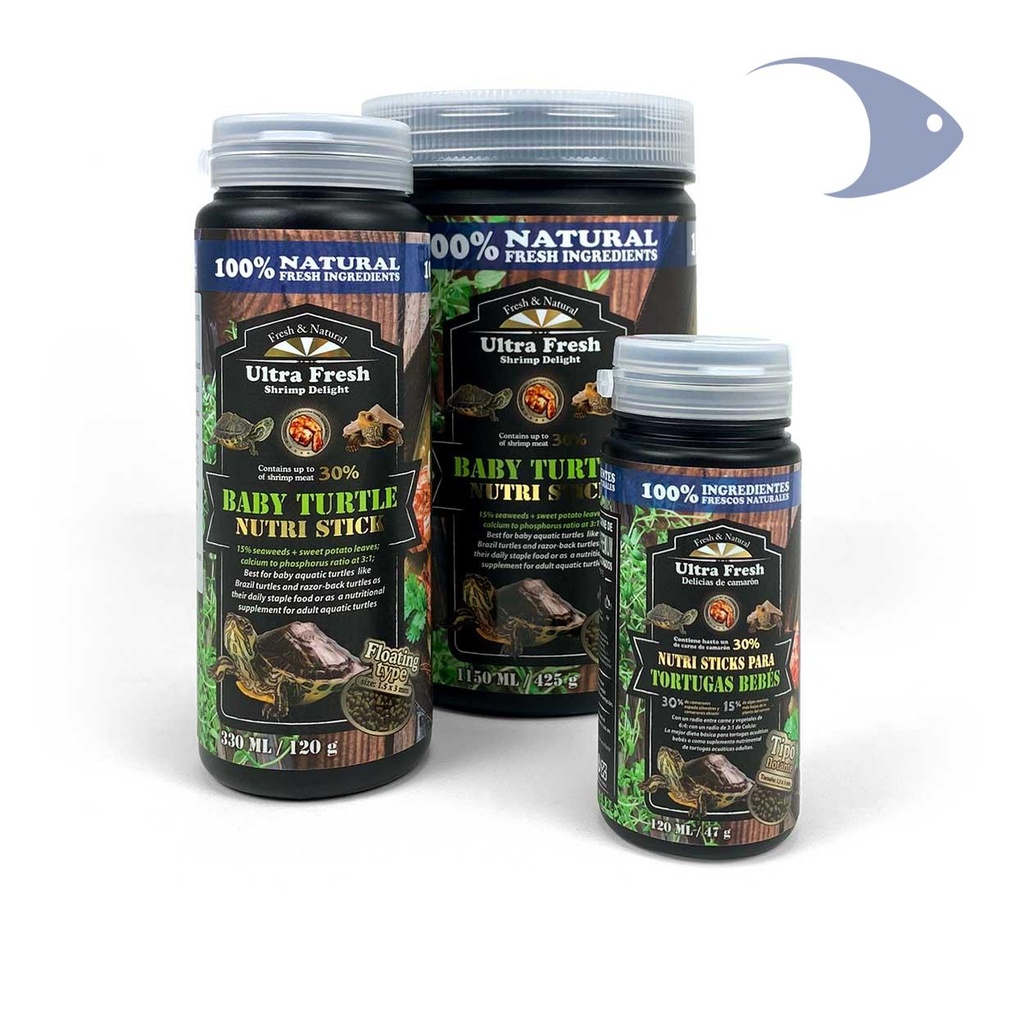 Nutri Sticks para tortuga bebé 120ml/47g