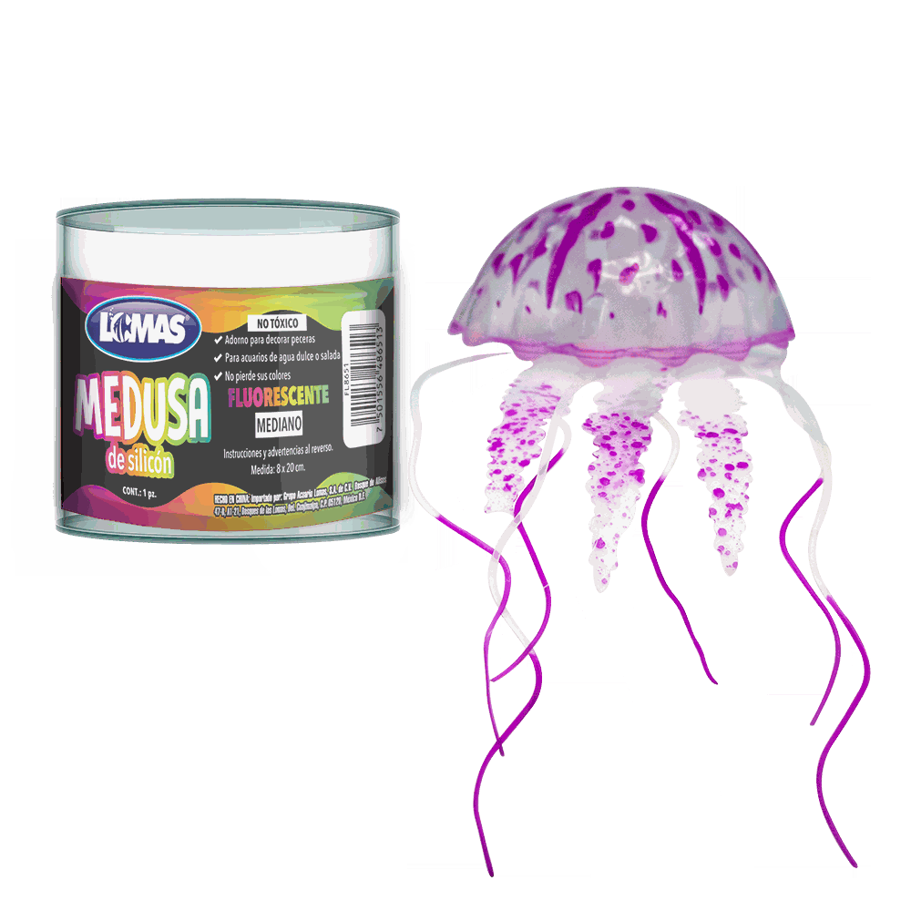 Medusa Fluorescente Mediana colores surtidos