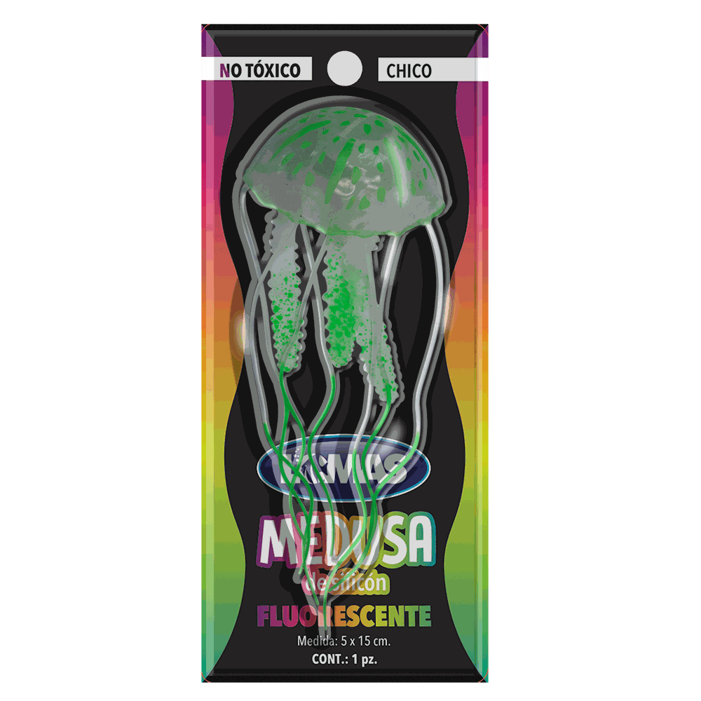 Medusa Fluorescente Chica Colores Surtidos